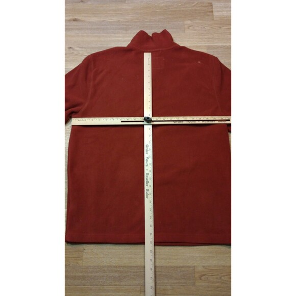 NWT St Johns Bay Sweatshirt Mens M Medium 1/4 Zip Rusty Red Fleece Pullover - Picture 12 of 16